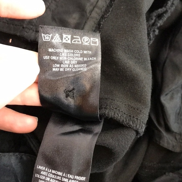 Anthropologie The Essential SLIM Black Pants Crop - Picture 7 of 7